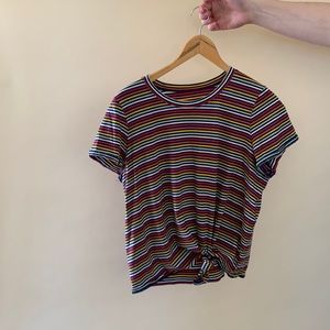 Madewell Striped Tie-up Tee